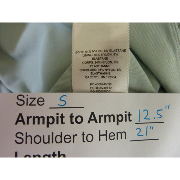 Aritzia Contour Cap Sleeve Top S Scoop Quantum Green - Picture 7 of 7